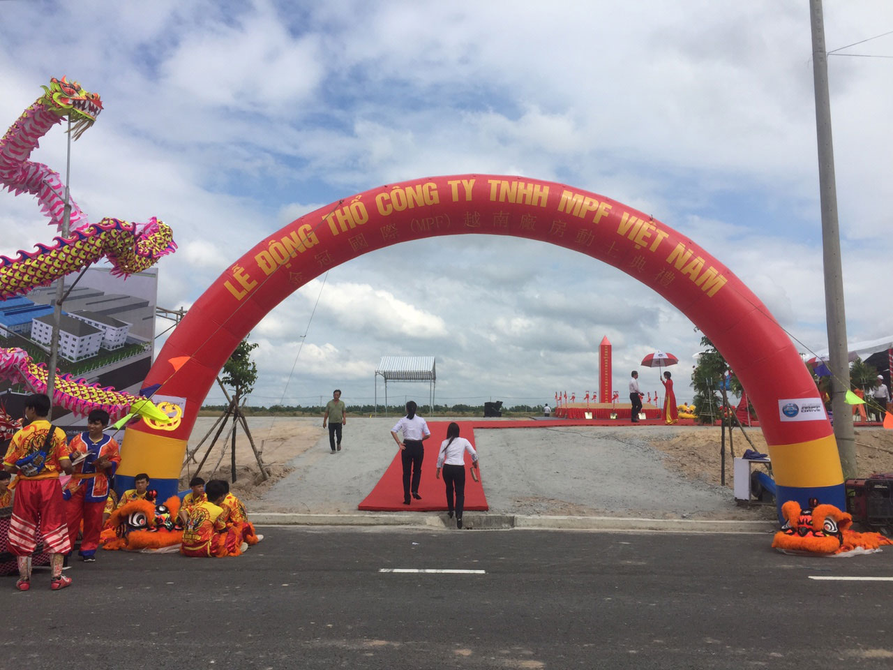 Groundbreaking ceremony of MPF Vietnam Factory
