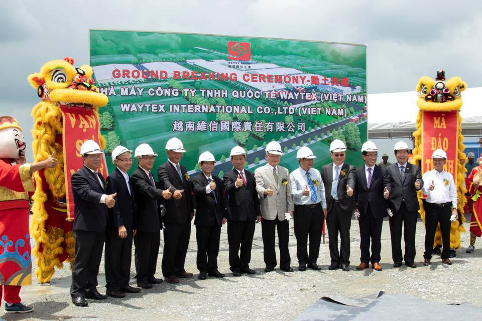 Groundbreaking ceremony of Waytex Vietnam Factory