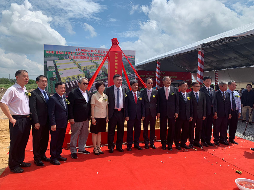 Groundbreaking ceremony of Ampacs International Vietnam Factory