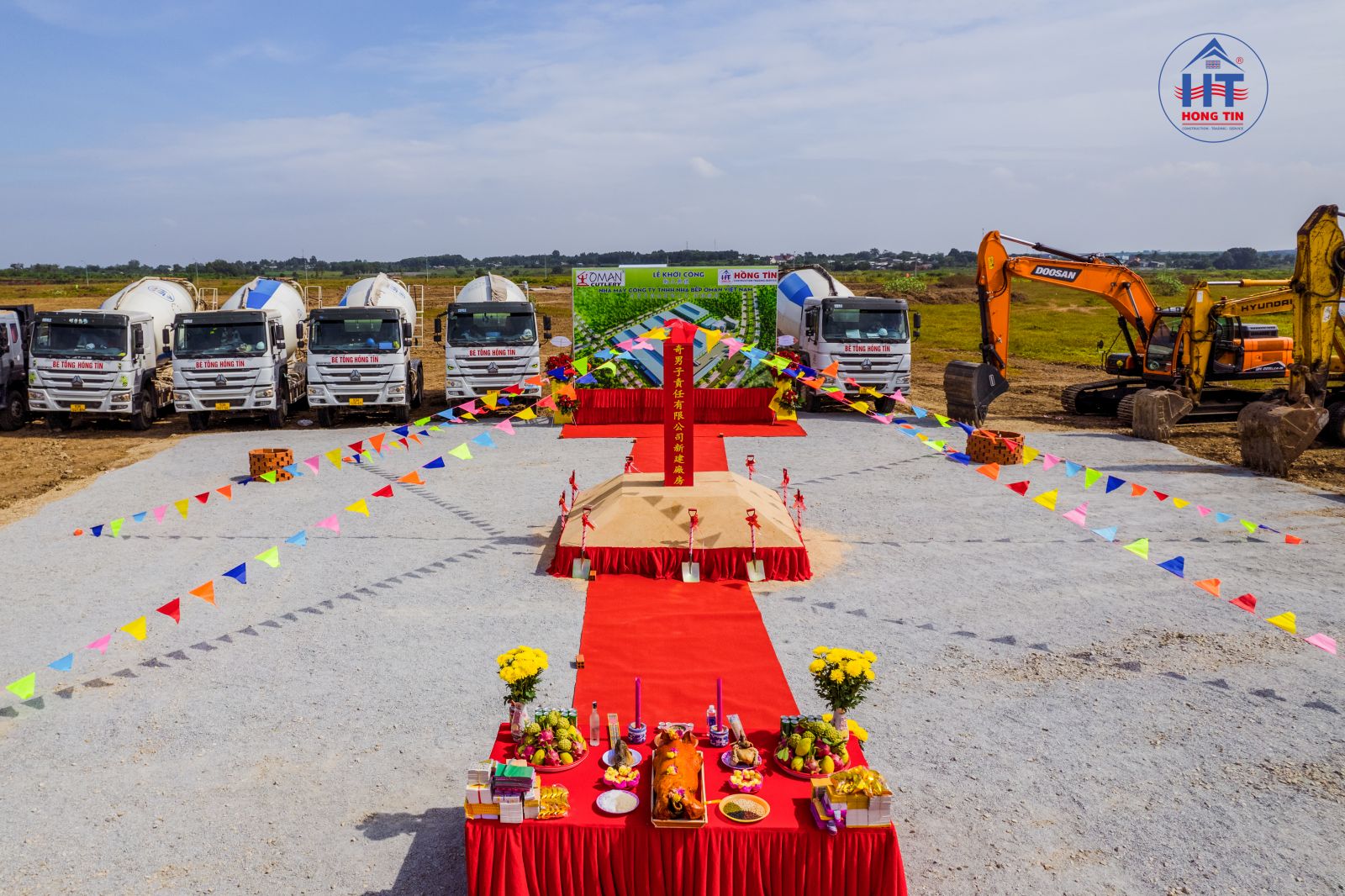 Groundbreaking ceremony of Oman Vietnam Kitchen Factory