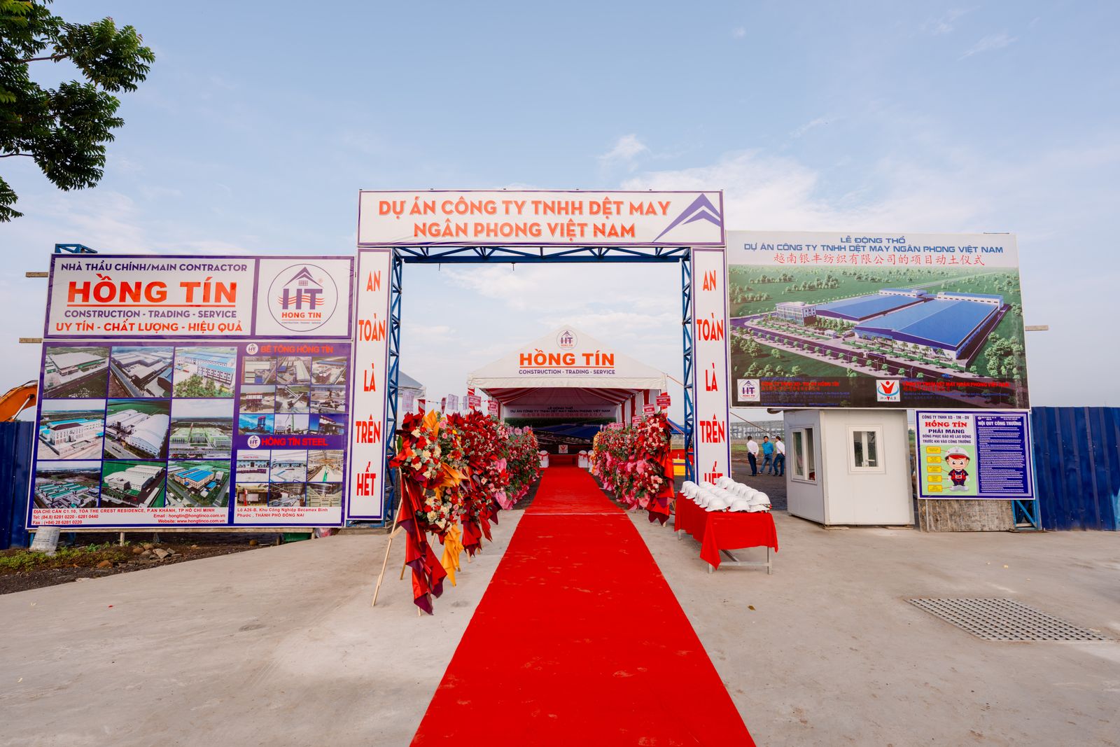 Groundbreaking ceremony of Ngan Phong Textile & Garment Factory