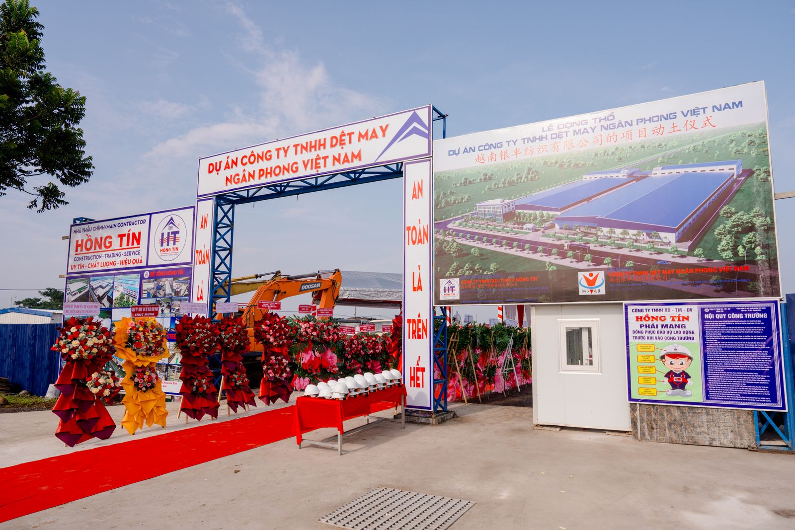 Groundbreaking ceremony of Ngan Phong Textile & Garment Factory